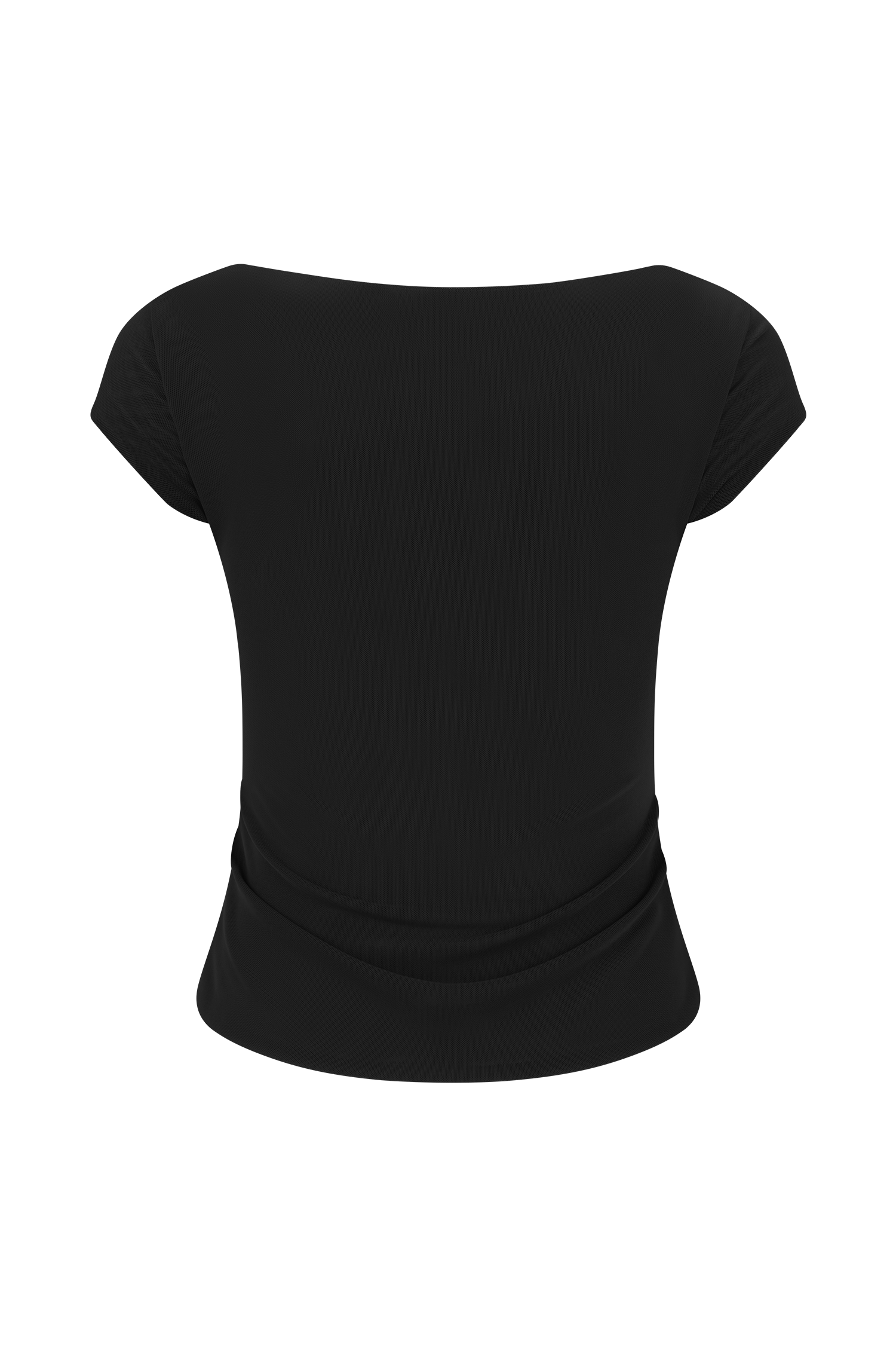 Romana Short Sleeve Mesh Top - Black