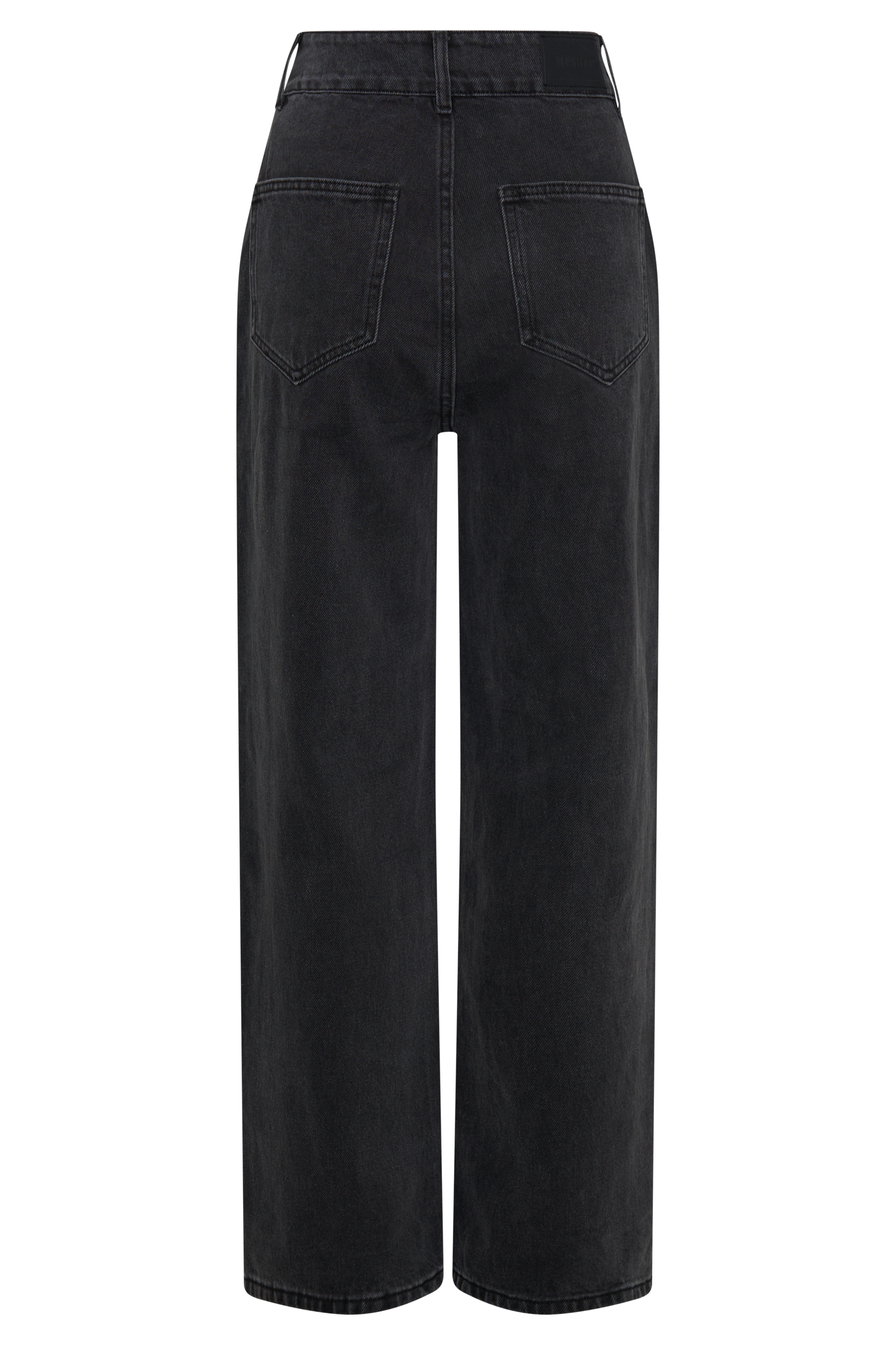 Roxy Wide Leg High Waist Denim Jeans - Washed Black