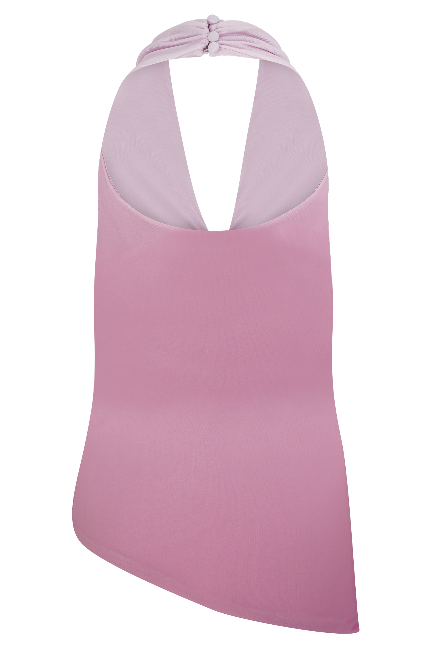 Safiya Asymmetrical Halter Top - Ombre Pink