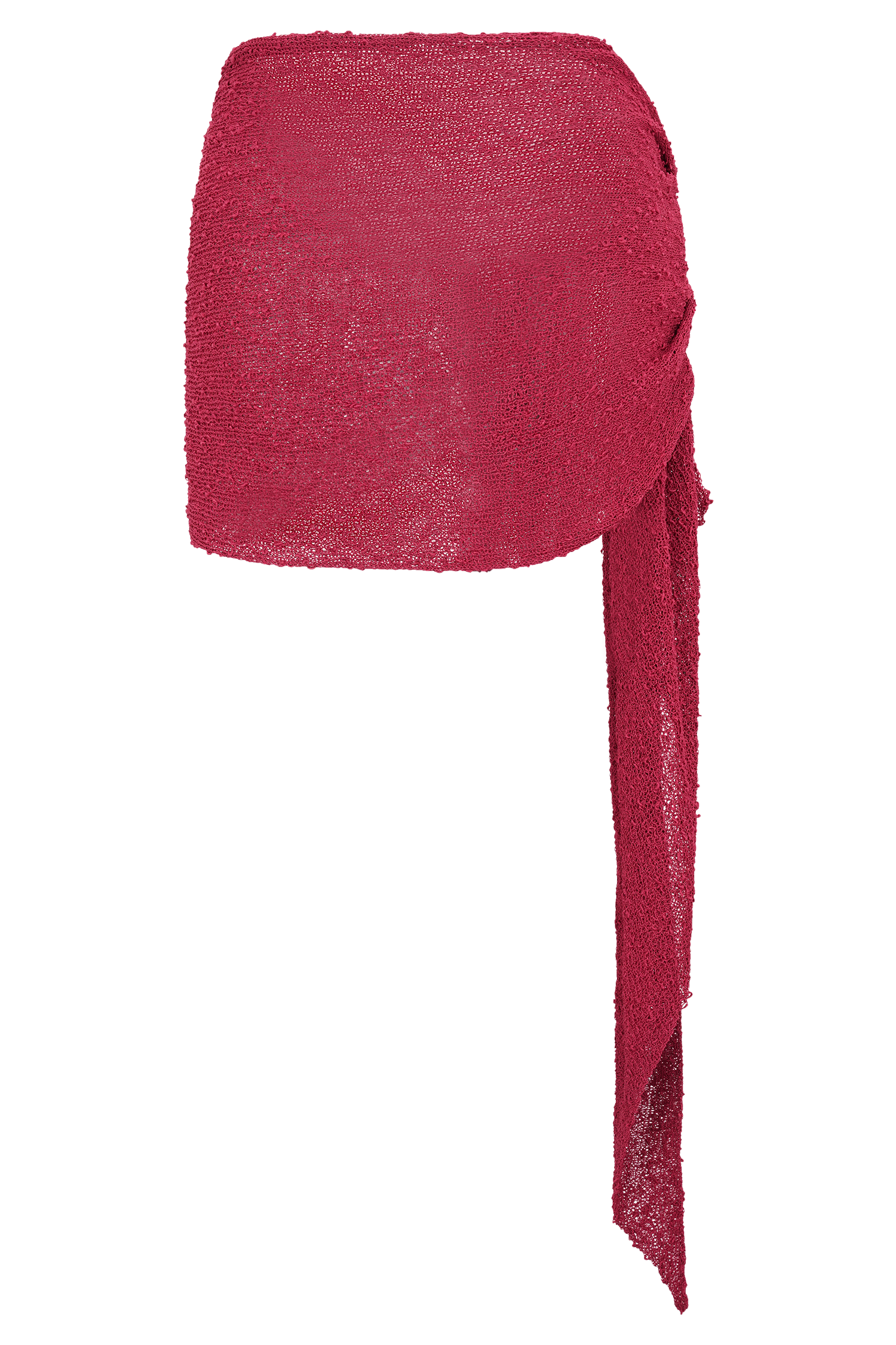 Sammy Boucle Knit Cover Up - Dragonfruit