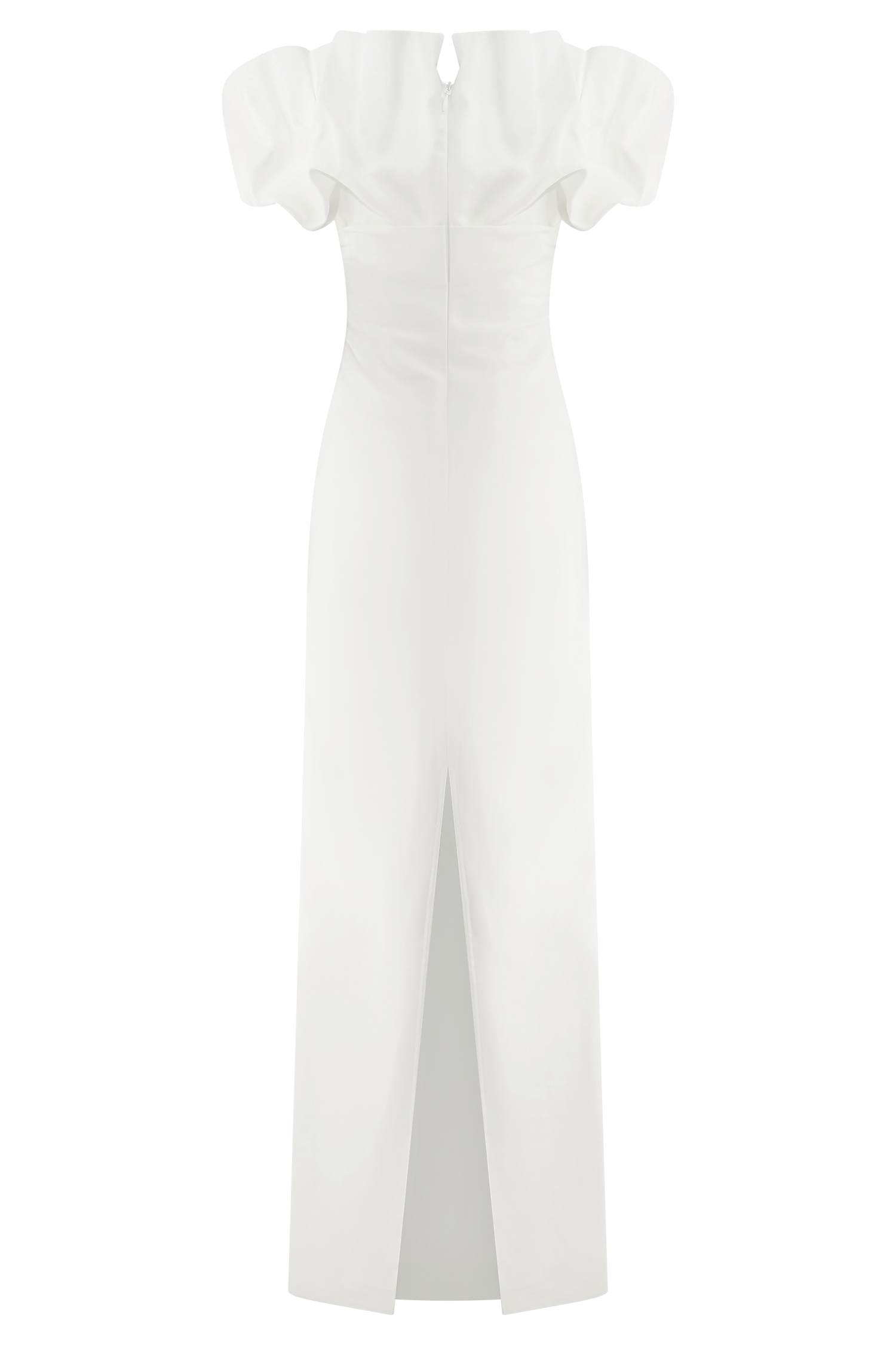 Sariya Sculptural Maxi Dress - White