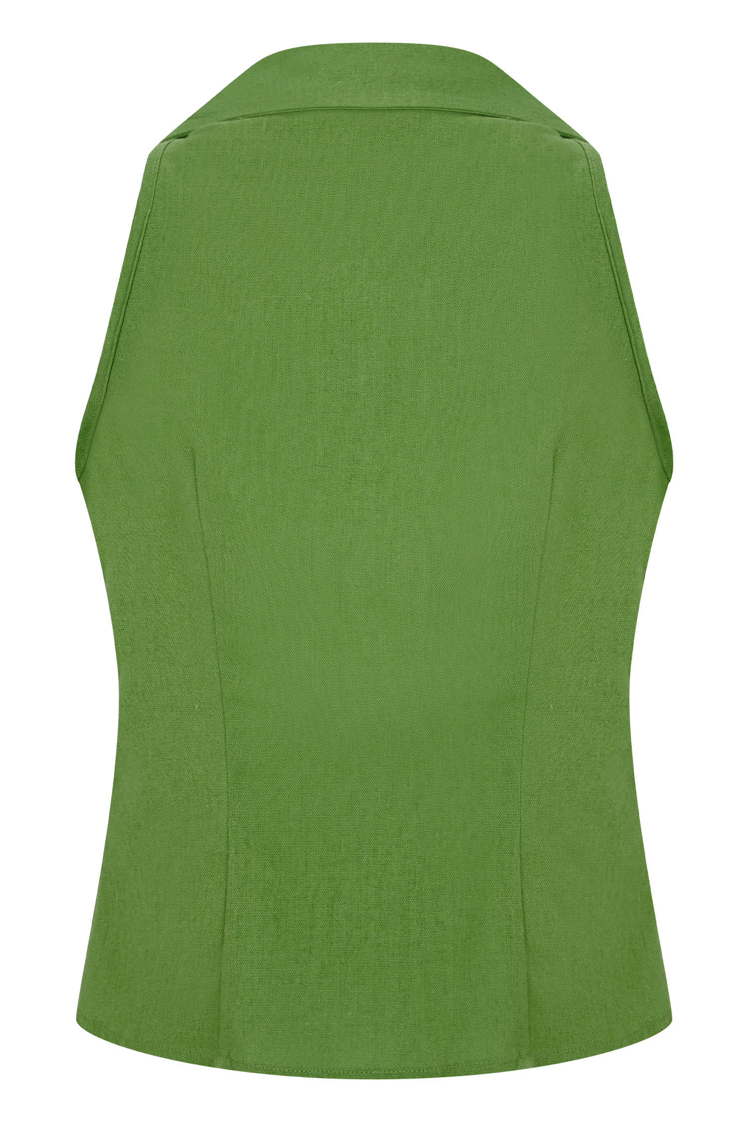 Scout Sleeveless Linen Shirt - Green