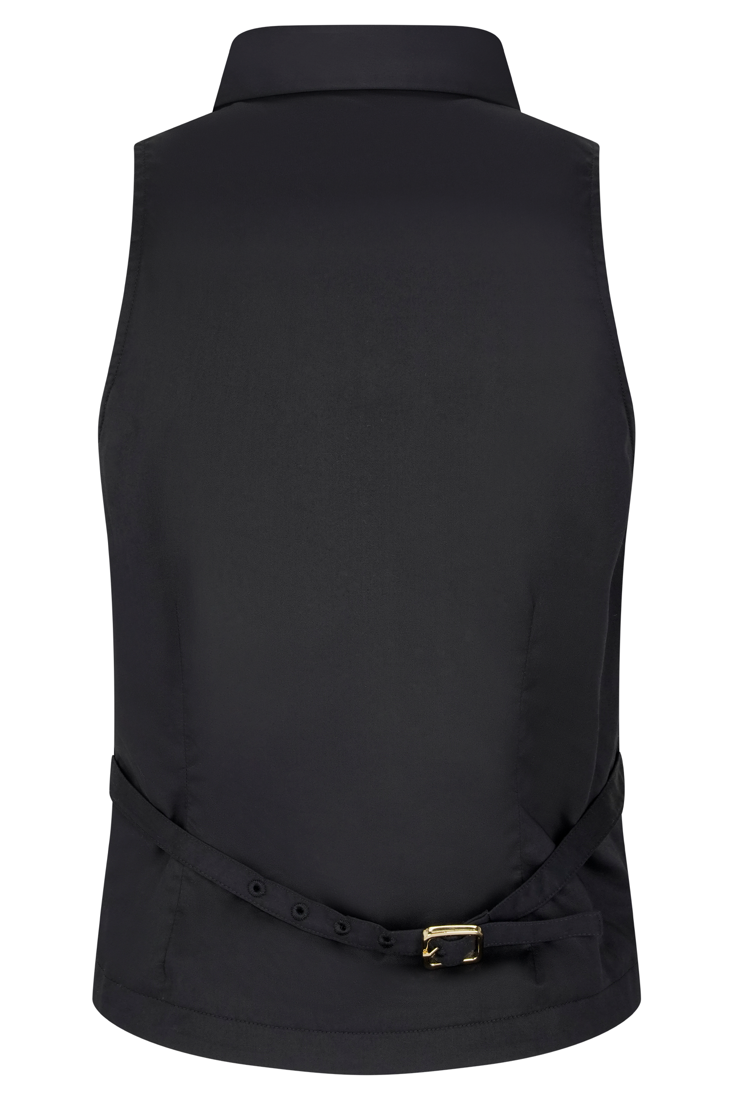 Selene Sleeveless Halter Shirt - Black