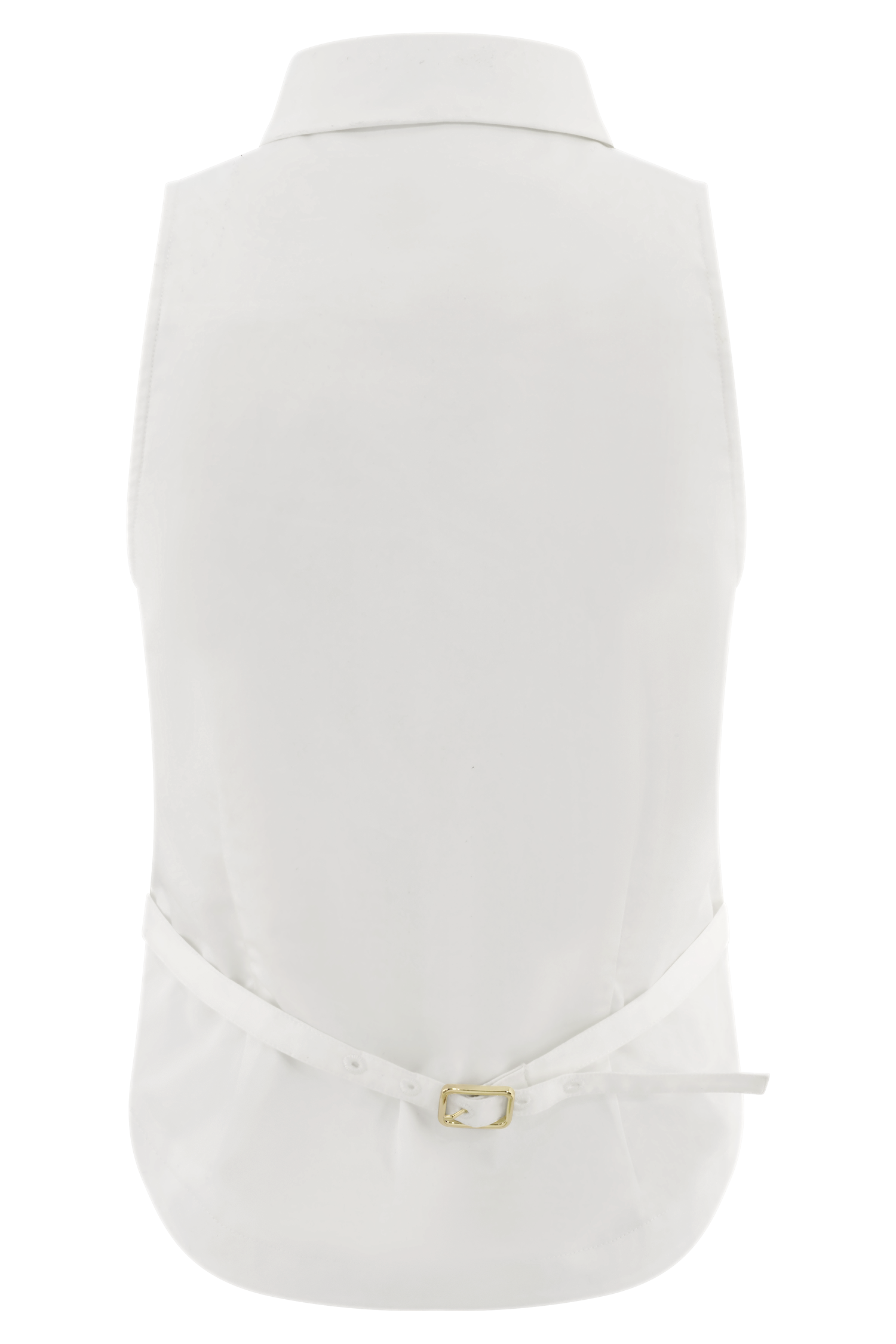 Selene Sleeveless Halter Shirt - White