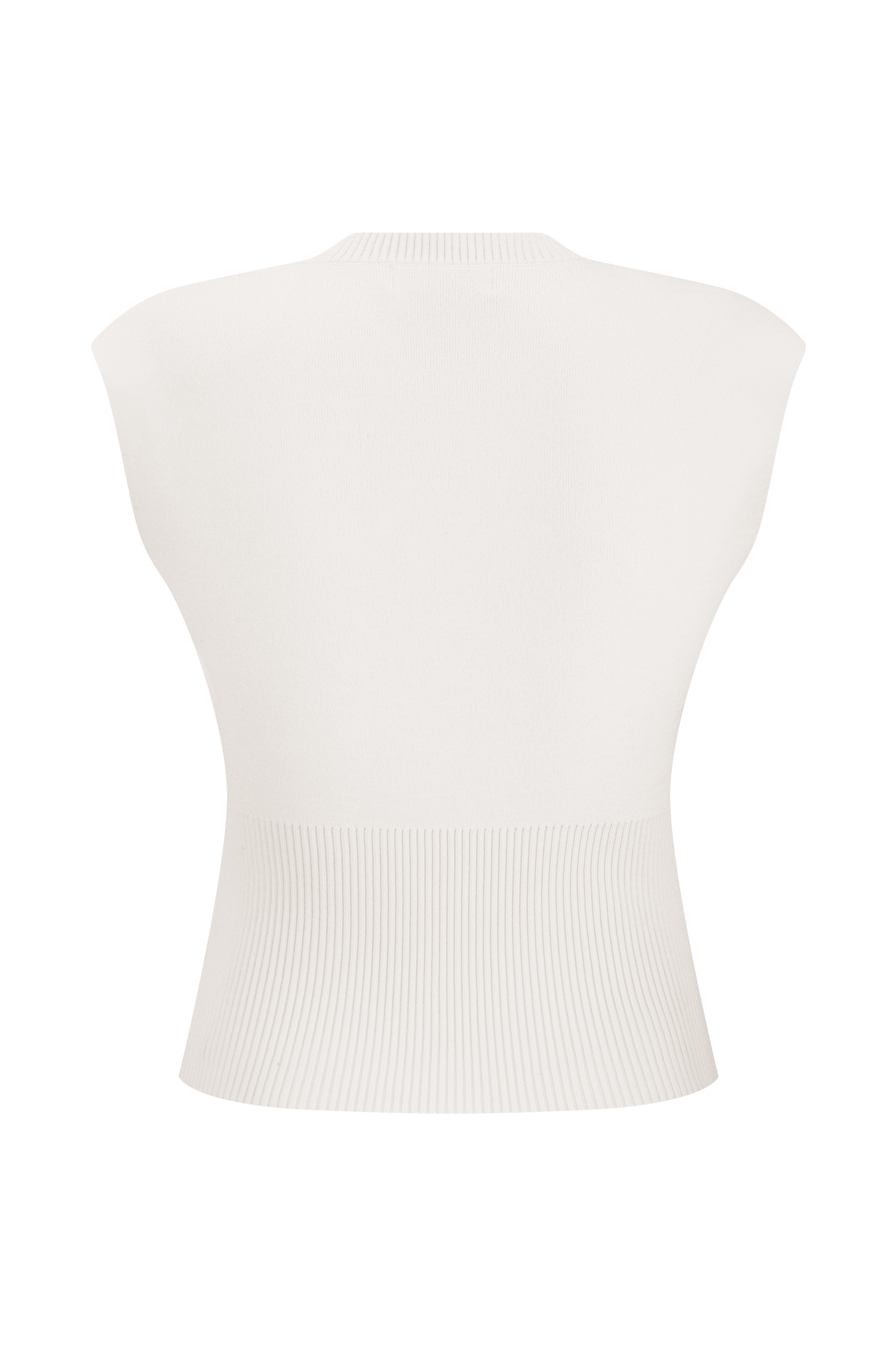 Sharpay Sleeveless Knit Top - Ivory