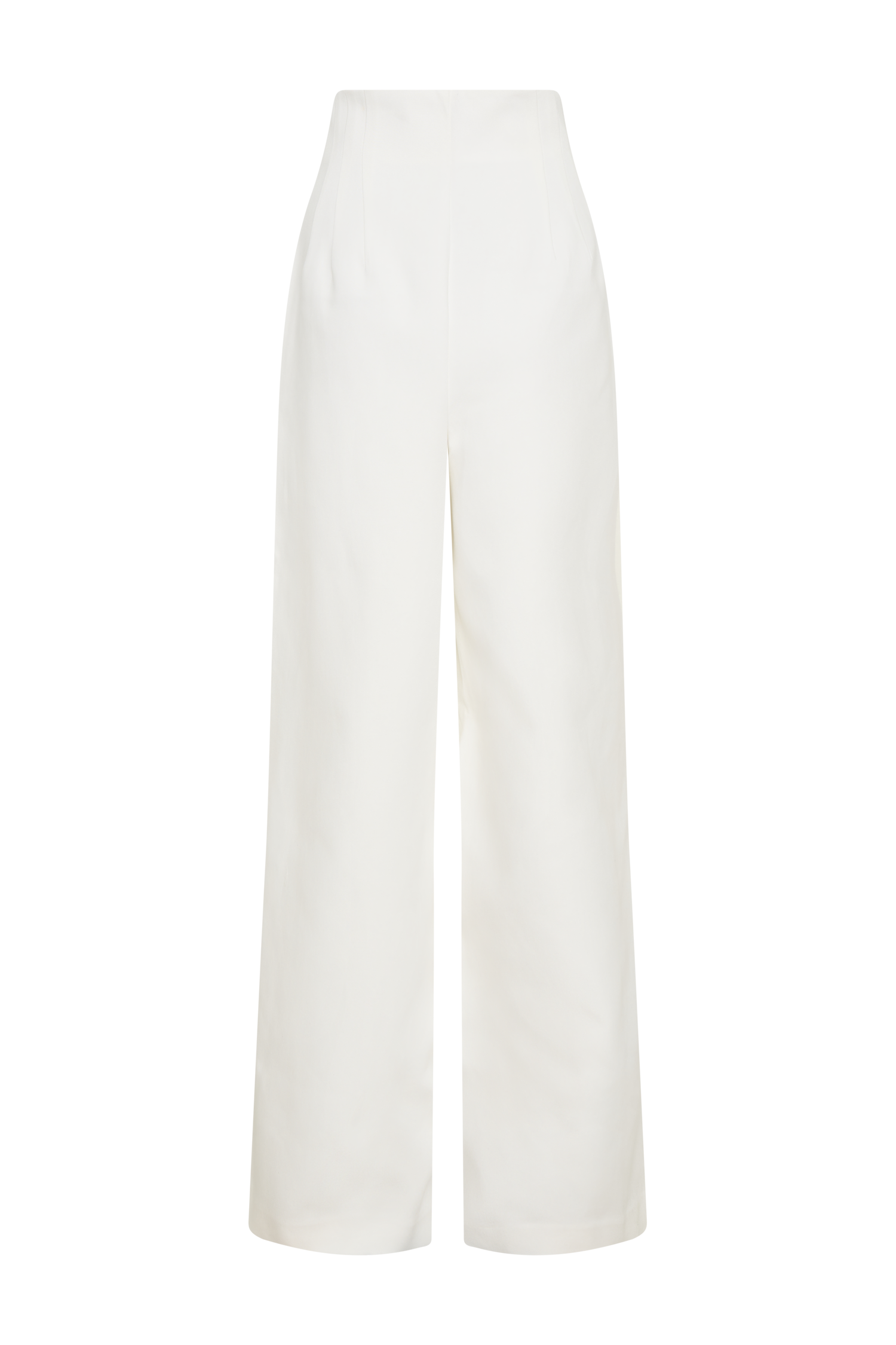 Silas High Waist Pants - White
