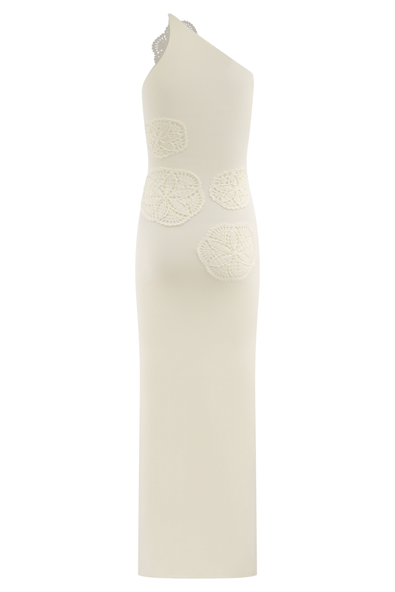 Teneika Crochet Knit Maxi Dress - Ivory