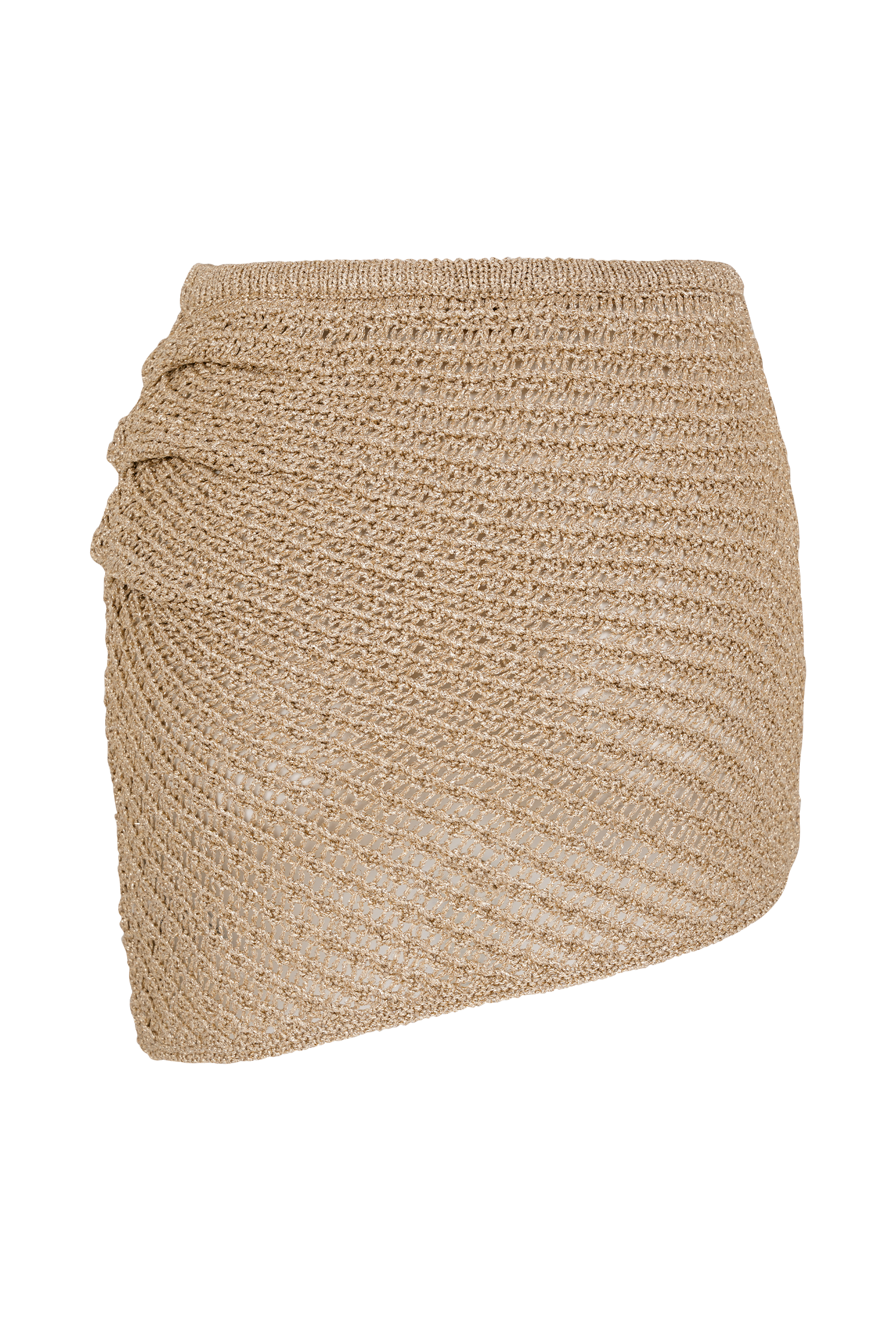 Waverley Metallic Knit Mini Skirt - Gold