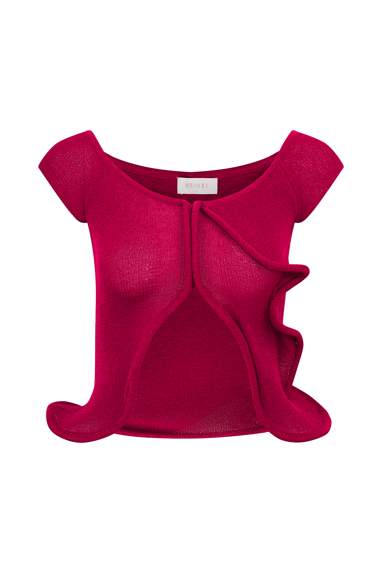 Haisley Off Shoulder Knit Top - Raspberry