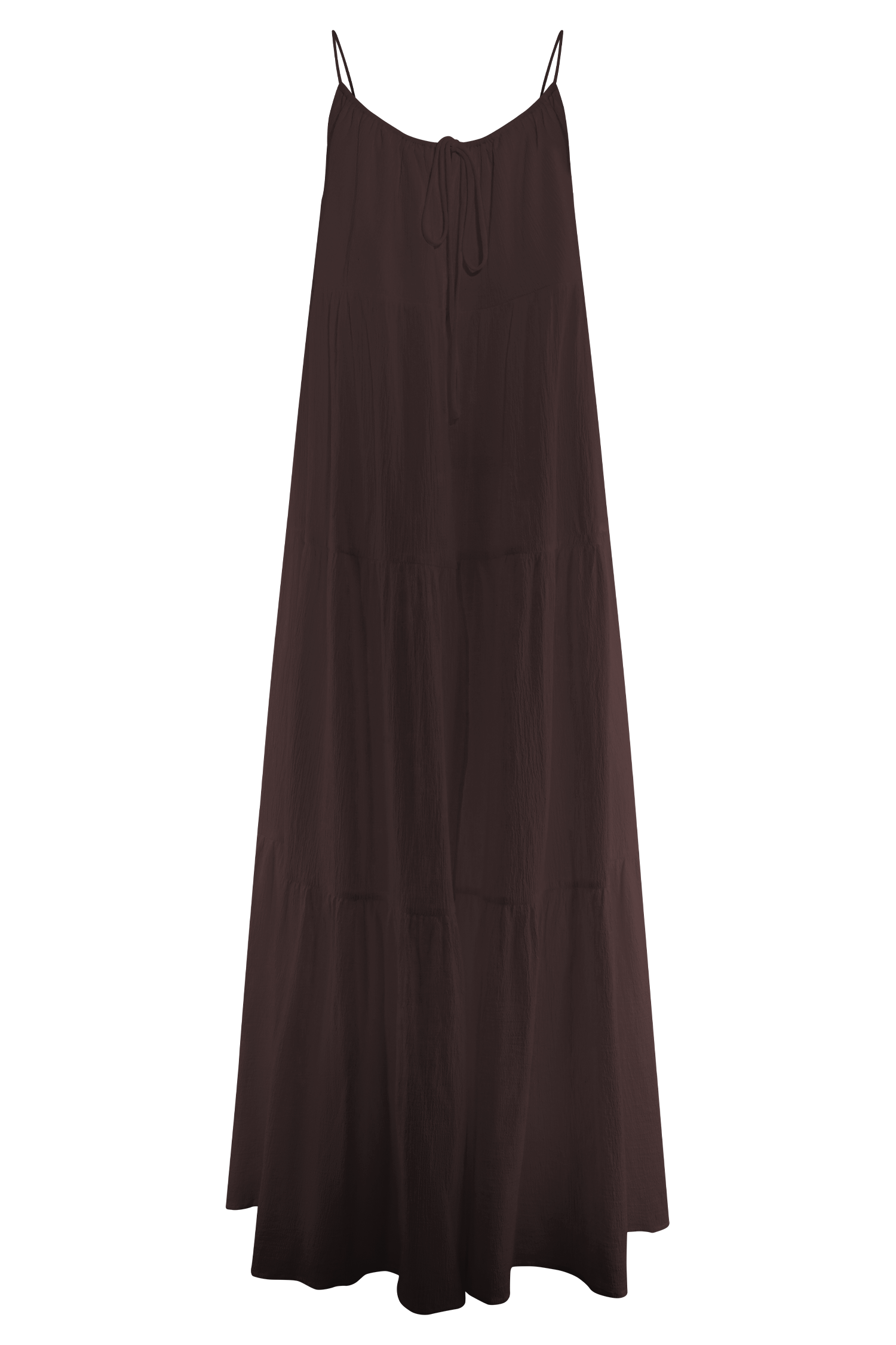 Lenny Front Tie Top - Chocolate