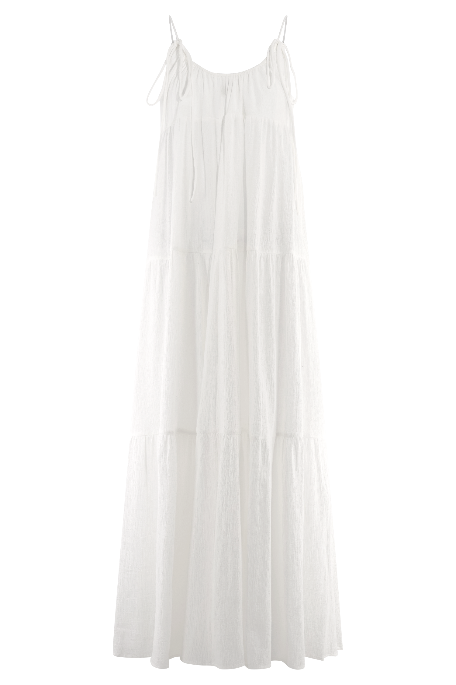 Lenny Front Tie Top - White