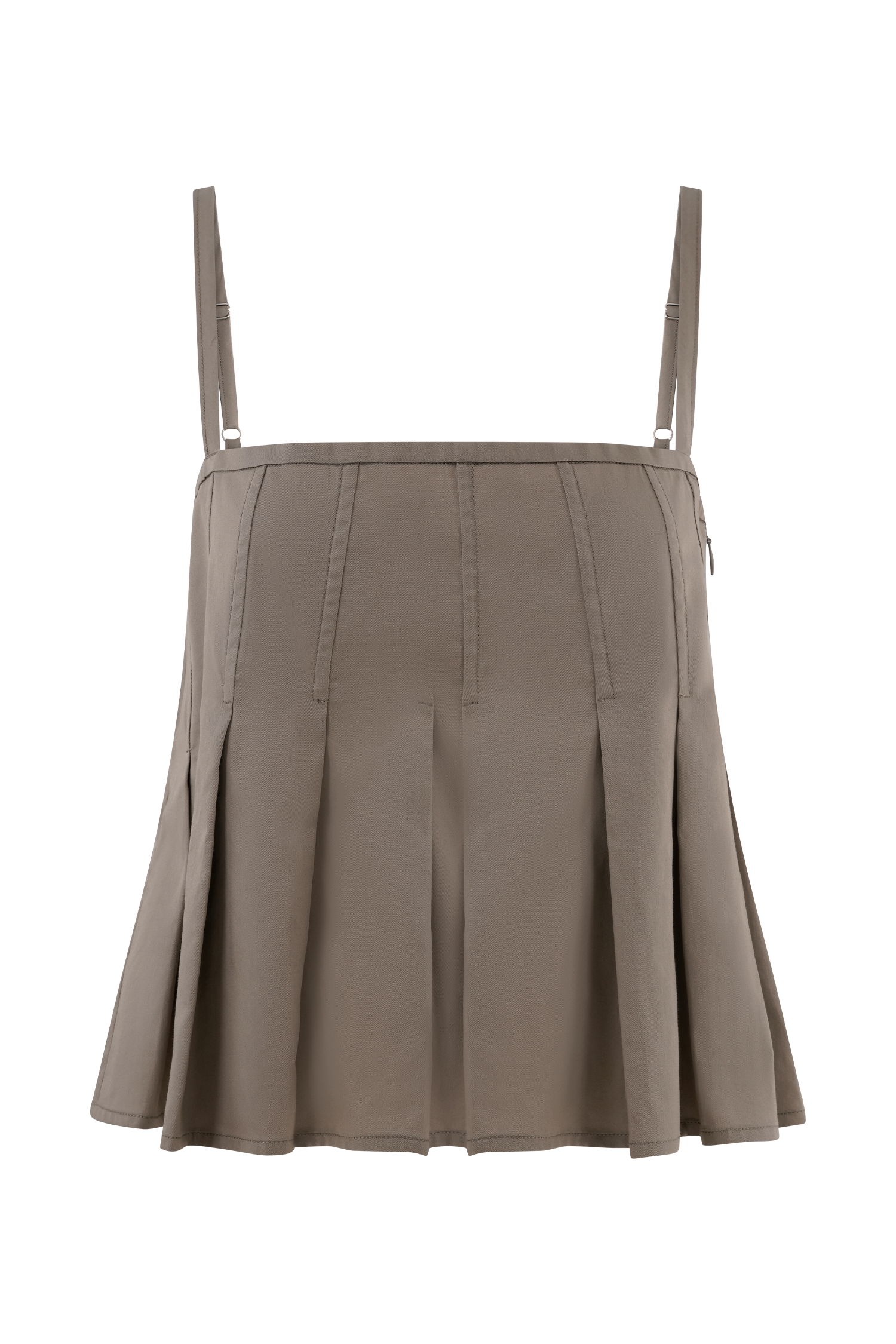 Mae Cotton Top - Pebble Brown