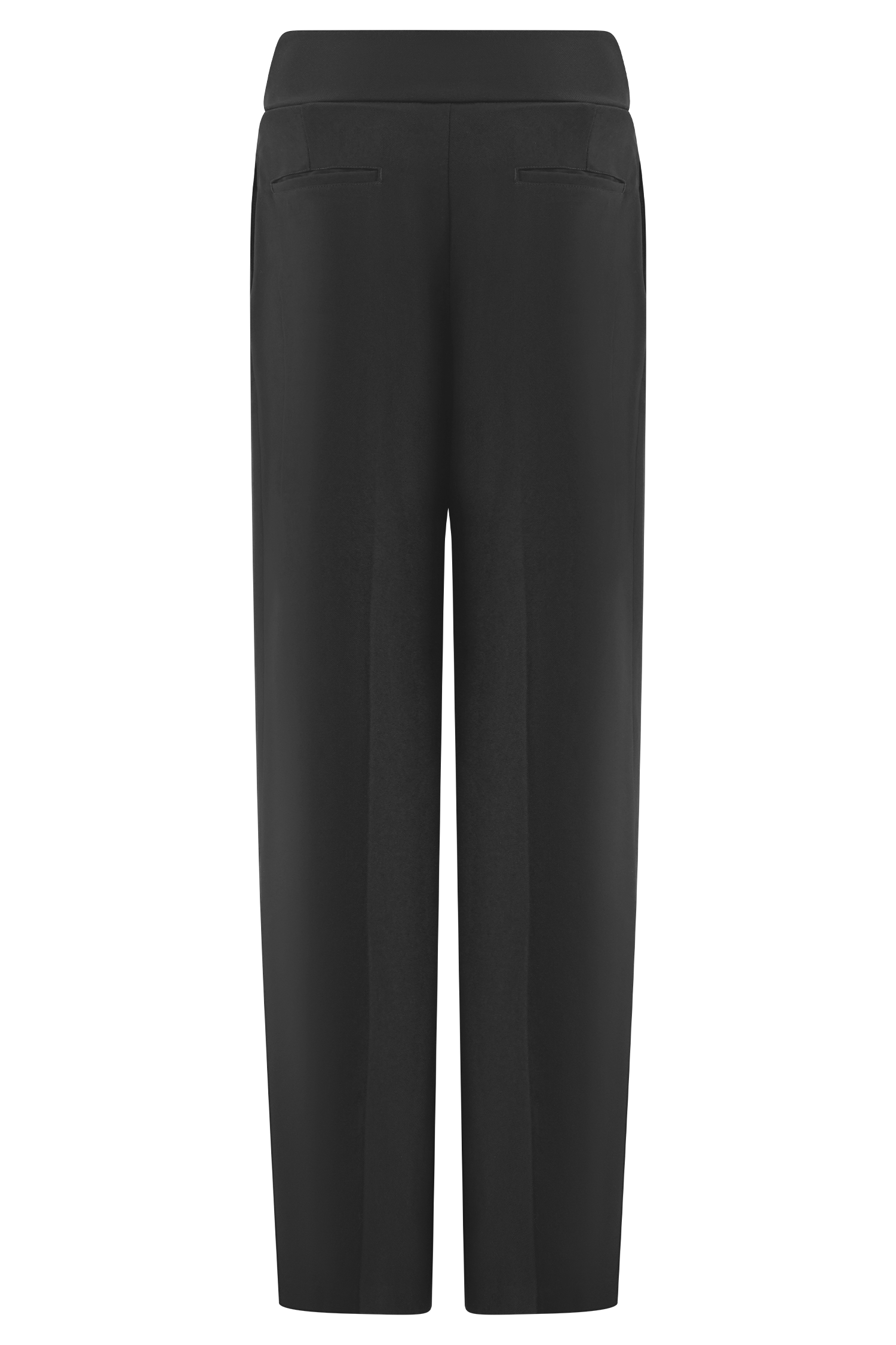 Penelope Pleated High Waisted Pants - Black