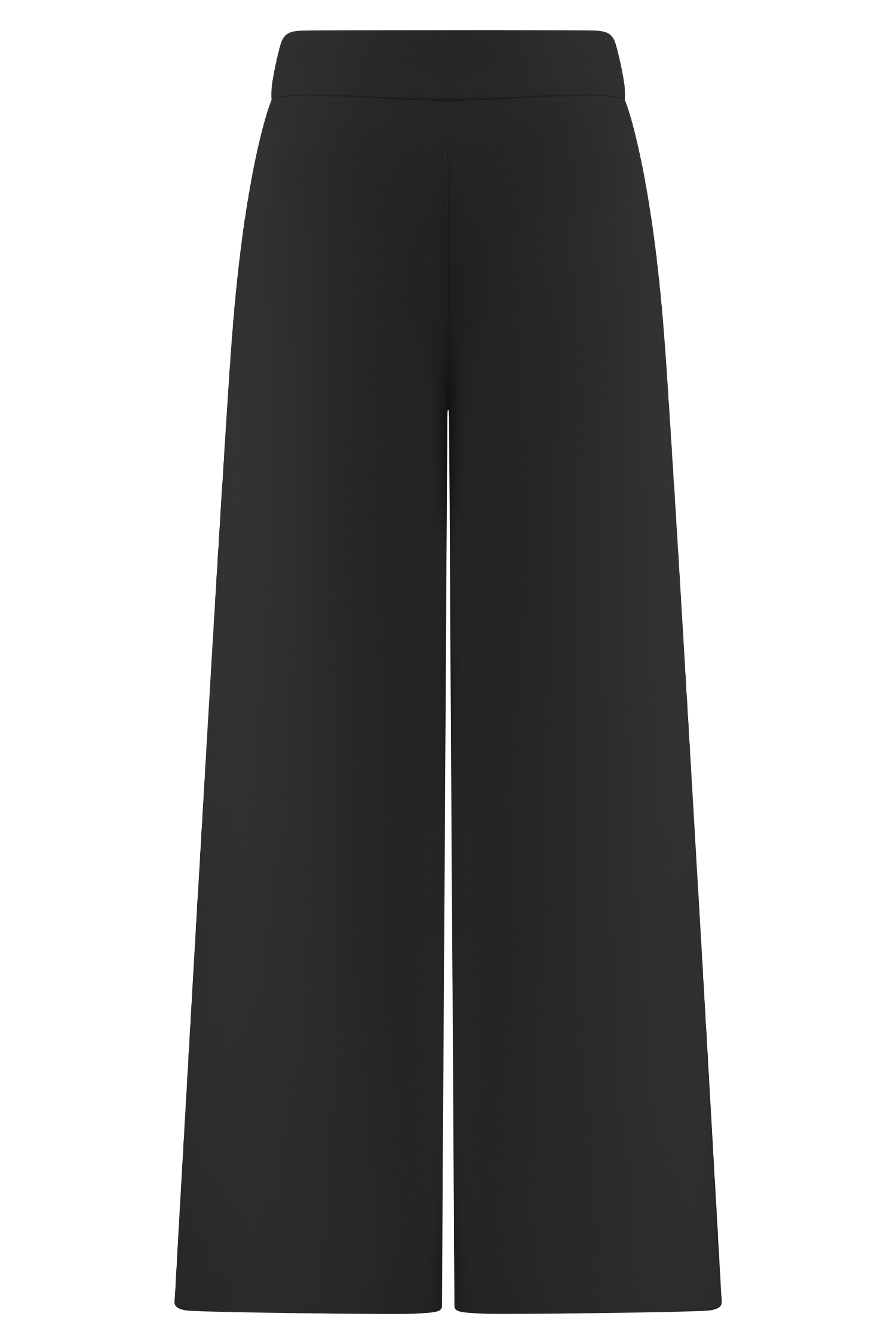 Raya Mid Rise Wide Leg Linen Pant - Black