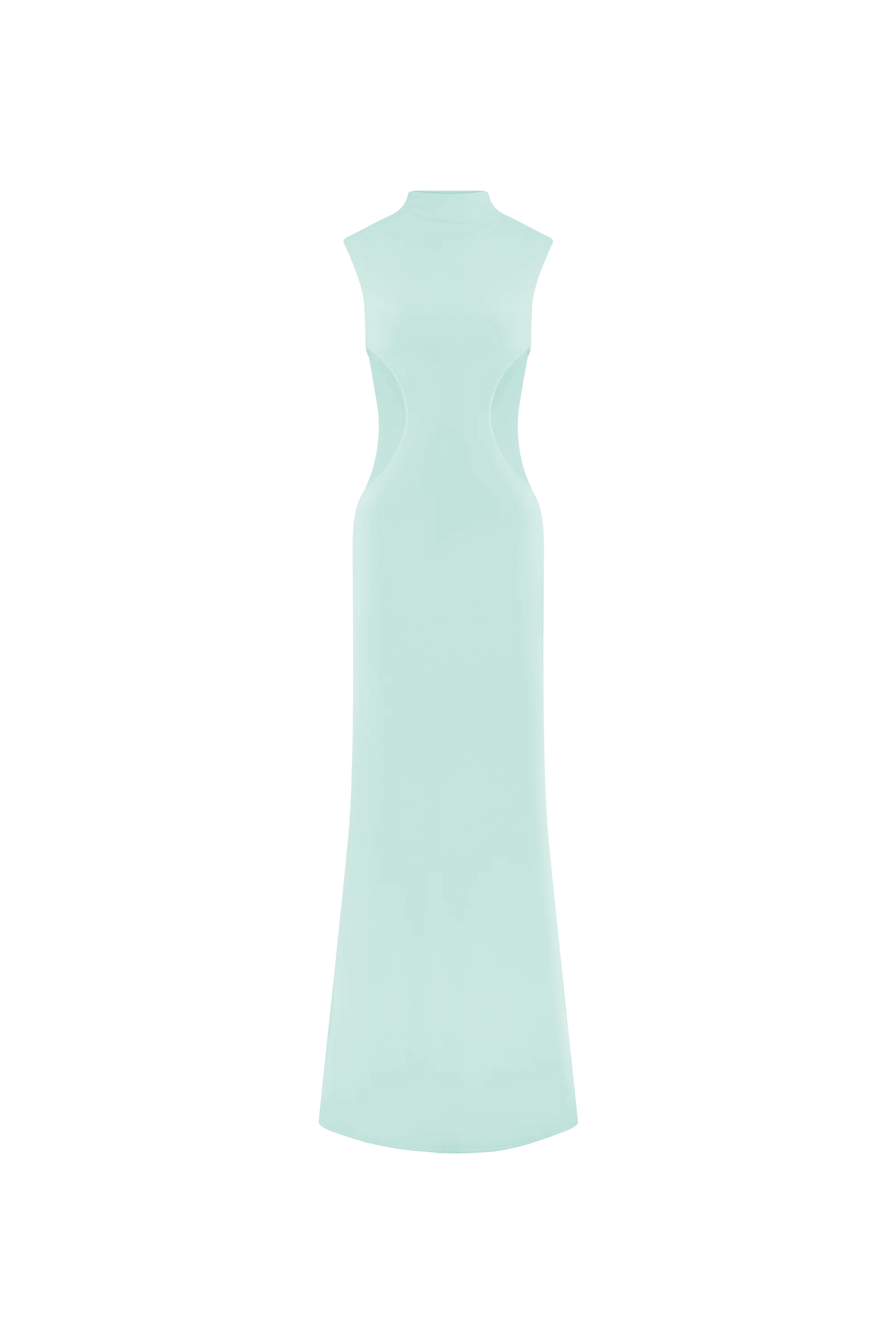 Massie Slinky And Mesh Maxi Dress - Lagoon