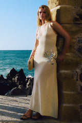 Ellington Knit Maxi Dress With Sequin - Ivory