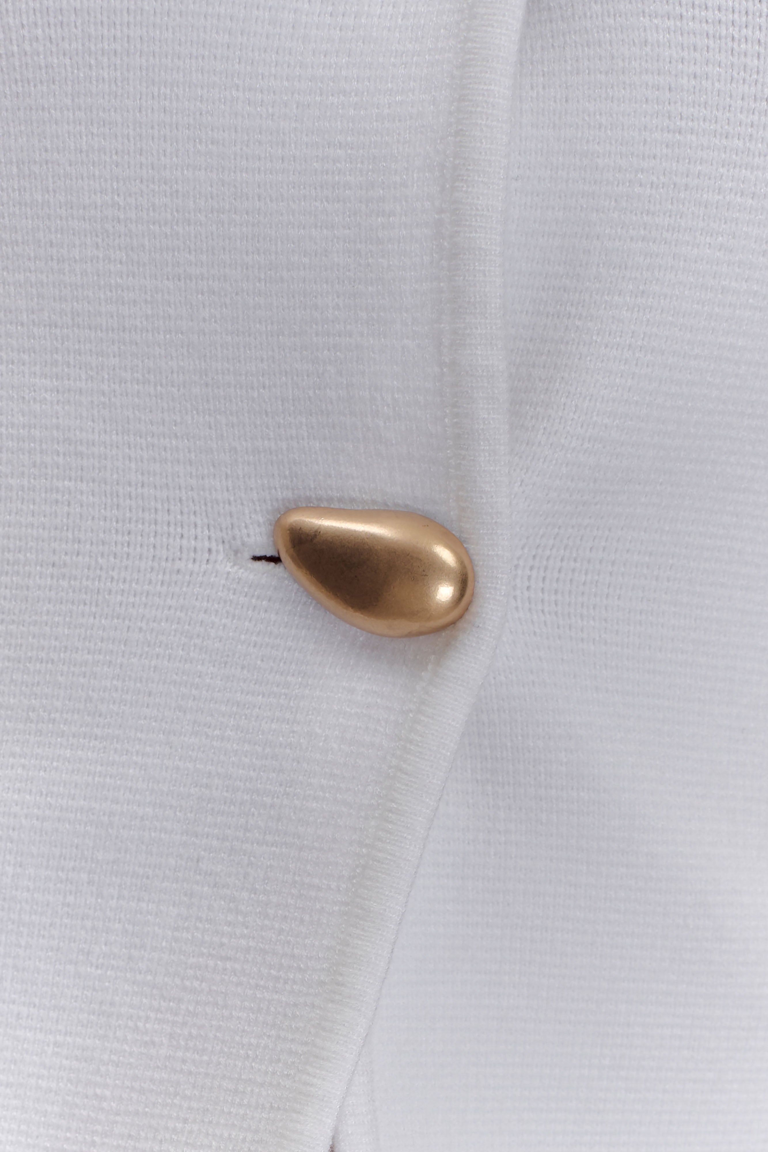 Veda Wide Sleeve Knit Cardigan - White